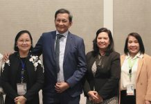 LANDBANK assures available climate finance for adaptation, mitigation LANDBANK President and CEO Cecilia C. Borromeo (2nd from left) and other LANDBANK senior officials join Albay Representative Joey S. Salceda (3rd from left) and National Security Adviser Secretary Clarita R. Carlos (leftmost) at the Disaster and Climate Emergency Policy Forum on 22 September 2022, to discuss strategies and interventions to combat climate change.