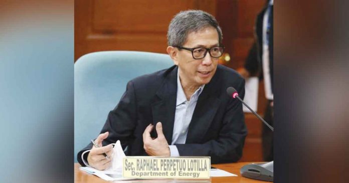 lotilla Department of Energy Secretary Rapahel Lotilla says renewable energy currently accounts for 22.8 percent of the total primary energy supply in the country. CONGRESS.GOV.PH PHOTO