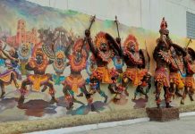 A mix of painting, bas-relief and full sculpture of the Dinagyang Festival greets you upon entering the Iloilo River Esplanade. This was created in collaboration with Himbon artists, the Iloilo City Government and private sectors. PN FILE PHOTO