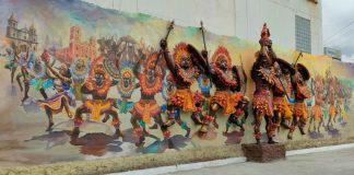 A mix of painting, bas-relief and full sculpture of the Dinagyang Festival greets you upon entering the Iloilo River Esplanade. This was created in collaboration with Himbon artists, the Iloilo City Government and private sectors. PN FILE PHOTO
