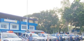 The Bacolod City Government turns over six new patrol cars to the Bacolod City Police Office on Oct. 21, 2022. AKSYON RADYO BACOLOD PHOTO