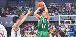 Kevin Quiambao bounced back from a subpar UAAP debut with 11 points in the De La Salle University Green Archers’ 83-63 win over University of Santo Tomas Growling Tigers. UAAP PHOTO