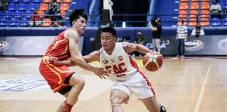 Ilonggo Ralph Bajon has a career game as Emilio Aguinaldo College Generals pulls off a stunning win against College of St. Benilde Blazers. NCAA PHOTO/GMA