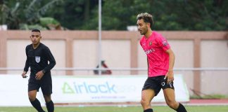 Finn McDaniel leads the Stallion-Laguna FC’s offense against Mendiola 1991 FC with two goals. PFL PHOTO