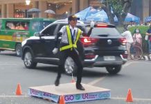 Female traffic aide rules Dancing Traffic Enforcer Challenge Traffic enforcer Hazel Nagar wowed the judges and motorists with her dancing talent while managing the flow of traffic. She emerged the champion of the Bacolod Dancing Traffic Enforcer Challenge 2022. SCREENGRAB FROM AKSYON DALE SALAZAR FB VIDEO