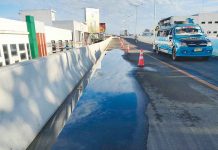 The Iloilo City Council is seeking an inquiry into the newly-built P680-million Ungka flyover that appears to be sinking, cracking and suffering from water pooling. AJ PALCULLO/PN