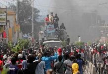 Haitians protest in the capital Port-au-Prince as well as other cities. REUTERS