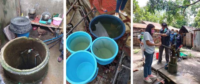 DOH-6 The Department of Health Region 6 conducts a series of environmental surveillance in areas with a clustering of acute gastroenteritis cases. Most of the areas they visited have water sources situated near canals and wastes which may be contributory to the contamination affecting the health of those living in the said communities. DOH PHOTO