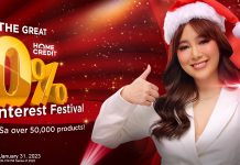 Have the merriest holiday with Home Credit’s The Great 0% Interest Festival