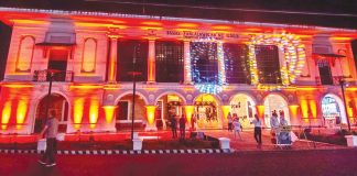 As a support for this year’s 18-day campaign to end violence against women, the Iloilo provincial government and the Department of Tourism in Western Visayas brighten the Casa Real de Iloilo with orange lights on Friday evening, Nov. 25.
