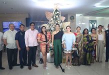 HOTEL 101 GROUP honors 101 STAY GREEN champions during hotels’ Christmas Tree Lighting (L-R: Hotel 101 – Manila Hotel Manager Ryann Dimayuga, PATA president Bob Zozobrado, PCG Deputy Commandant for Administration CG RADM Ronnie Gil Gavan, Pasay City Mayor’s Chief of Staff Atty. Peter Pardo, DOT NCR Regional Director Sharlene Zabala-Batin, Hotel 101 Group General Manager Gel Gomez, Carousel Productions EVP Lorraine Schuck , Embassy of Sri Lanka Consular Officer Chathuri Kalpana, Embassy of Sri Lanka Attache Nilmini Deepika Weerasinghe, PTAA’s Cynthia Lirio, CORAL Movement’s Michele Tañada, and PCG Deputy Commandant for Operations CG VADM Rolando Lizor Punzalan)
