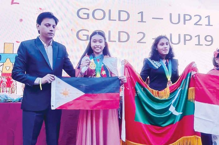 Capiznon-teen Ellen Charice Valdemar Arevalo, a Grade 7 student of Capiz National High School, wins big in 2022 International Math and Science Competition in Singapore. BM AREVALO PHOTO