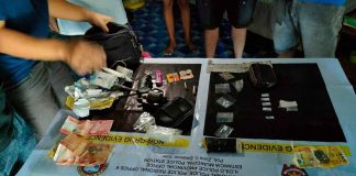 Photo shows the recovered items from drug suspects Eurose Gallenero and Evergelio Bermudes in Estancia, Iloilo on Dec. 16. RADYO TIMBO-OK