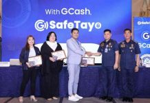 #GSafeTayo: GCash to roll out ‘double authentication’ to arrest unauthorized transactions (L-R) Bea de Ocampo, Head of Enterprise Risk Management, GCash, Atty. Maricor Alvarez-Adriano, Chief Legal Officer, GCash, Winsley Bangit, Chief Customer Officer, GCash, PBGen Joel Doria, Director, PNP-ACG, PCol Bernard Yang, Deputy Director for Operation, PNP-ACG