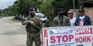 Beginning Sunday afternoon, Dec. 4, a border checkpoint against bird flu was established in Barangay Kinalkalan, Balasan, Iloilo in response to the Iloilo provincial government's executive order prohibiting the temporary entry of poultry products from neighboring Capiz province. OMA BALASAN FACEBOOK PAGE
