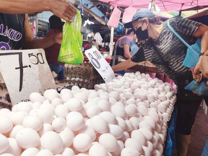 eggs It is normal for egg supply to go down during the cold season, according to the Department of Agriculture. PN PHOTO