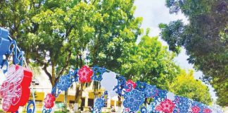 Iwag Festival in Pototan, Iloilo – which will open on Dec. 16 – will be much brighter this year, assured Mayor Rafael Enrique P. Lazaro. Photo shows a new decoration in a part of Pototan plaza. ACE. EM PHOTOGRAPHY VIA DISCOVER POTOTAN ILOILO PHOTO