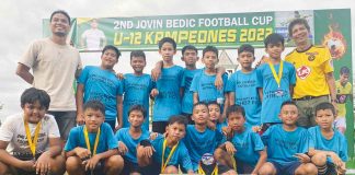 Members of the winning JB7 Football Team. PHOTO COURTESY OF RONA JOY DEQUIT