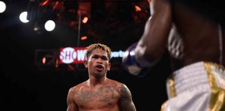 Boxer John Riel Casimero of Ormoc City, Leyte has improved his boxing record to 32-4-0, with 22 stoppage wins. FILE PHOTO BY MIKAEL ONA