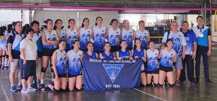 sports-Tay Members of the Bacolod Tay Tung High School Thunderbolts secondary girls volleyball team. PHOTO COURTESY OF ROBERTO CALAMBA JR.