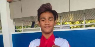 Mico Villaran of Bacolod City captures gold medals in the 100-meter, 200-meter and 400-meter hurdles in his one-and-done Batang Pinoy stint. FACEBOOK PHOTO