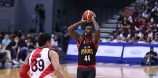 Andrew Nicholson will serve as Bay Area Dragons import when they battle Barangay Ginebra San Miguel Kings in the 2022 PBA Commissioner’s Cup finals. PBA PHOTO