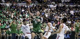 Negrense Miggy Corteza of College of St. Benilde Blazers goes for an easy inside basket. PHOTO BY GMA SPORTS/NCAA