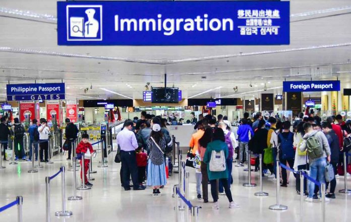 Foreign travelers reached 2,397,919 as of Dec. 15, 2022, with those from the United States and South Korea as the top visitors. Photo shows passengers arriving at the NAIA Terminal 1. MARK DEMAYO/ABS-CBN NEWS FILE PHOTO