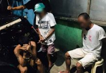 3 family members nabbed for drugs in Molo Ignacio brothers Arnold and Alvaro and the latter’s son, Israel, yielded P10,500 worth of suspected shabu in a drug buy-bust operation in Molo, Iloilo City on Jan. 5. RADYO BANDERA ILOILO PHOTO