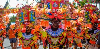 Ati-Atihan Festival will be back on the streets after a two-year hiatus. Wearing their costumes, competing tribes will be having the traditional “Sadsad” from The Capitol up to Kalibo Pastrana Park on Jan. 14, 2023. IAN PAUL CORDERO PHOTO