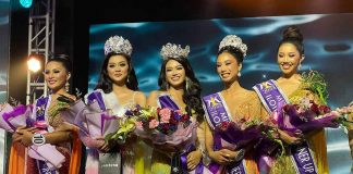 MISS ILOILO 2023 WINNERS. Raniele Shaine S. Saulog (center) from Cabatuan, Iloilo was crowned Miss Iloilo 2023 on Wednesday night at the Iloilo Convention Center. With her are (from left) fourth runner-up Jeraldine Quimson, first runner-up Chloei Darl Gabales, second runner-up Tracy Lois Bedua, and third runner-up Ma. Cristina Isabel Tallador.