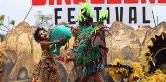 Tribu Parianon of Molo, Iloilo City is the grand champion of the Dagyang sa Barangay competition, besting seven other tribes. ILOILO CITY MAYOR’S OFFICE PHOTO
