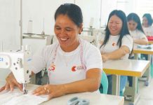 SMPC empowers Tinogboc women with livelihood project Members of the Women’s Association of Barangay Tinogboc in Semirara Island at the sewing center, tailoring their way to better lives through Semirara Mining and Power Corporation’s dressmaking livelihood program.