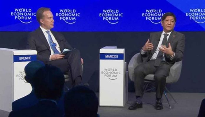WEF World Economic Forum president Børge Brende and President Bongbong Marcos Jr.