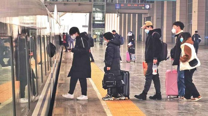 COVID-19 infections in China are expected to soar as the country celebrates Lunar New Year later this month, with millions expected to travel from big cities to visit older relatives in the countryside. GETTY IMAGES