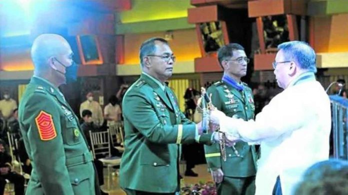nation-afp SECOND TIME. The return of Gen. Andres Centino as chief of the Armed Forces of the Philippines catches many by surprise as it is a break from the norm, starting with the brief turnover ceremonies on Saturday, Jan. 7, 2023. AFP-PAO PHOTO