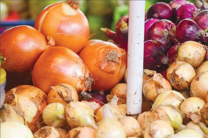 onions Onions go for sale in a market in Manila. MARK DEMAYO/ABS-CBN NEWS PHOTO