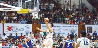 Negrense Jeffrei Chan of Visayas All-Stars goes for a layup in their match against Gilas Pilipinas All-Stars in the Visayas leg of the 2018 PBA All-Stars on May 27, 2018 at the University of San Agustin Gym in Iloilo City. FILE PHOTO