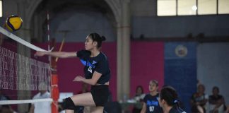 Bacolod Tay Tung High School Thunderbolts 18-Under team’s Jihan Chuatico rises up for an attack. PHOTO COURTESY OF STEPHEN TAN