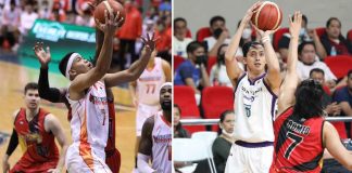 Jerrick Balanza (left) is now with Converge FiberXers, while Allyn Bulanadi (right) will now play for NorthPort Batang Pier. PBA PHOTOS