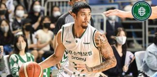 Filipino-American guard Ethan Alvano scored 12 points in Wonju DB Promy’s close win over Seoul Samsung Thunders. PHOTO COURTESY OF WONJU DB PROMY