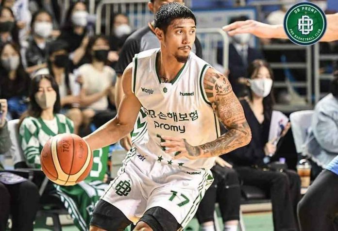 sports-ethan Filipino-American guard Ethan Alvano scored 12 points in Wonju DB Promy’s close win over Seoul Samsung Thunders. PHOTO COURTESY OF WONJU DB PROMY