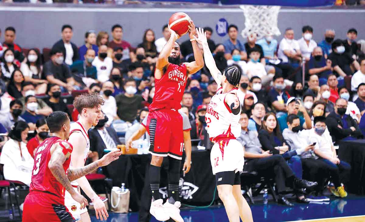 Basketball Jersey BRGY GINEBRA RED THOMPSON TENORIO PRINGLE