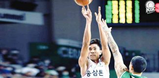 Rhenz Abando struggled in his return for Anyang KGC Ginseng Corporation. KGC PHOTO