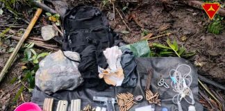 Recoveries at the clash site after an encounter between government troops and rebels in Dumalag, Capiz, on Feb. 17. PHILIPPINE ARMY SPEARHEAD TROOPERS