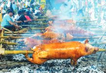Lechon is a whole roasted adult pig that is slowly rotated over an open charcoal grill to achieve a crisp skin and succulently tender meat. Lechon from Arevalo, Iloilo City is among the best in the Philippines, according to residents there. PN FILE PHOTO