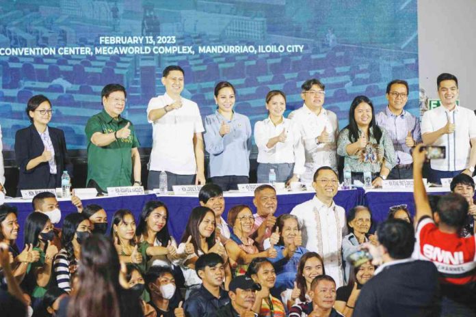 banner pic The fourth consultation to get the public’s general sentiment for measures proposing amendments to certain economic provisions of the 1987 Constitution was held in Iloilo City yesterday. Among the Ilonggo legislators present at the Iloilo Convention Center were Rep. Lorenz Defensor (3rd District, Iloilo), Rep. Julienne Baronda (Iloilo City), Rep. Mike Gorriceta (2nd District, Iloilo), and Rep. Jojo Ang (Uswag Ilonggo party-list).