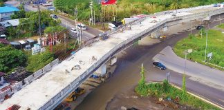 The Buhang flyover will open next month, according to the Department of Public Works and Highways Region 6. The project contractor assures the public that the flyover, located along Iloilo Circumferential Road crossing Iloilo-Capiz Road (new route) in Jaro, Iloilo City, is safe. CINE FOTO ILOILO FACEBOOK PAGE