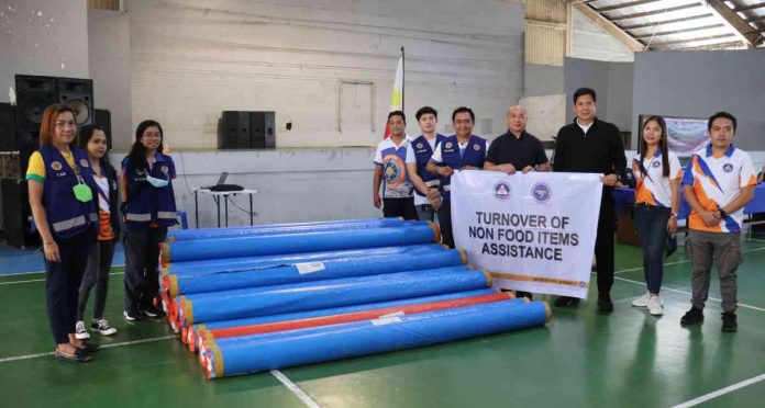 disaster aid Office of Civil Defense Region 6 director Jose Roberto Nuñez turns over disaster response aid to the Roxas City government. RONNIE DADIVAS FB