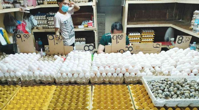 Egg prices have been rising since late last year with producers blaming this on the high cost of feeds. AJ PALCULLO/PN